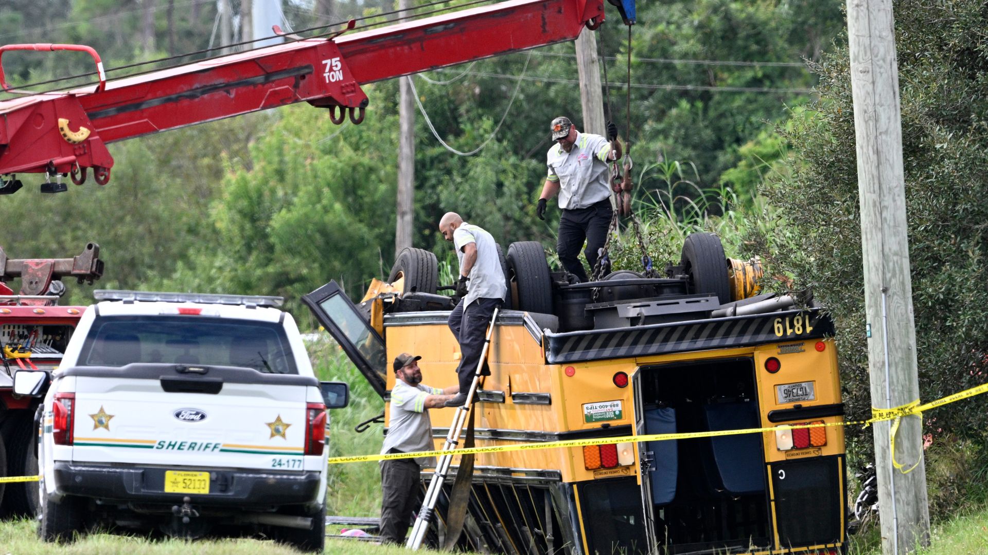 Two dead after school bus crash in US