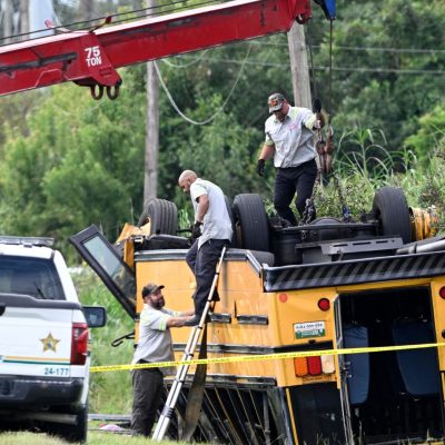 Two dead after school bus crash in US